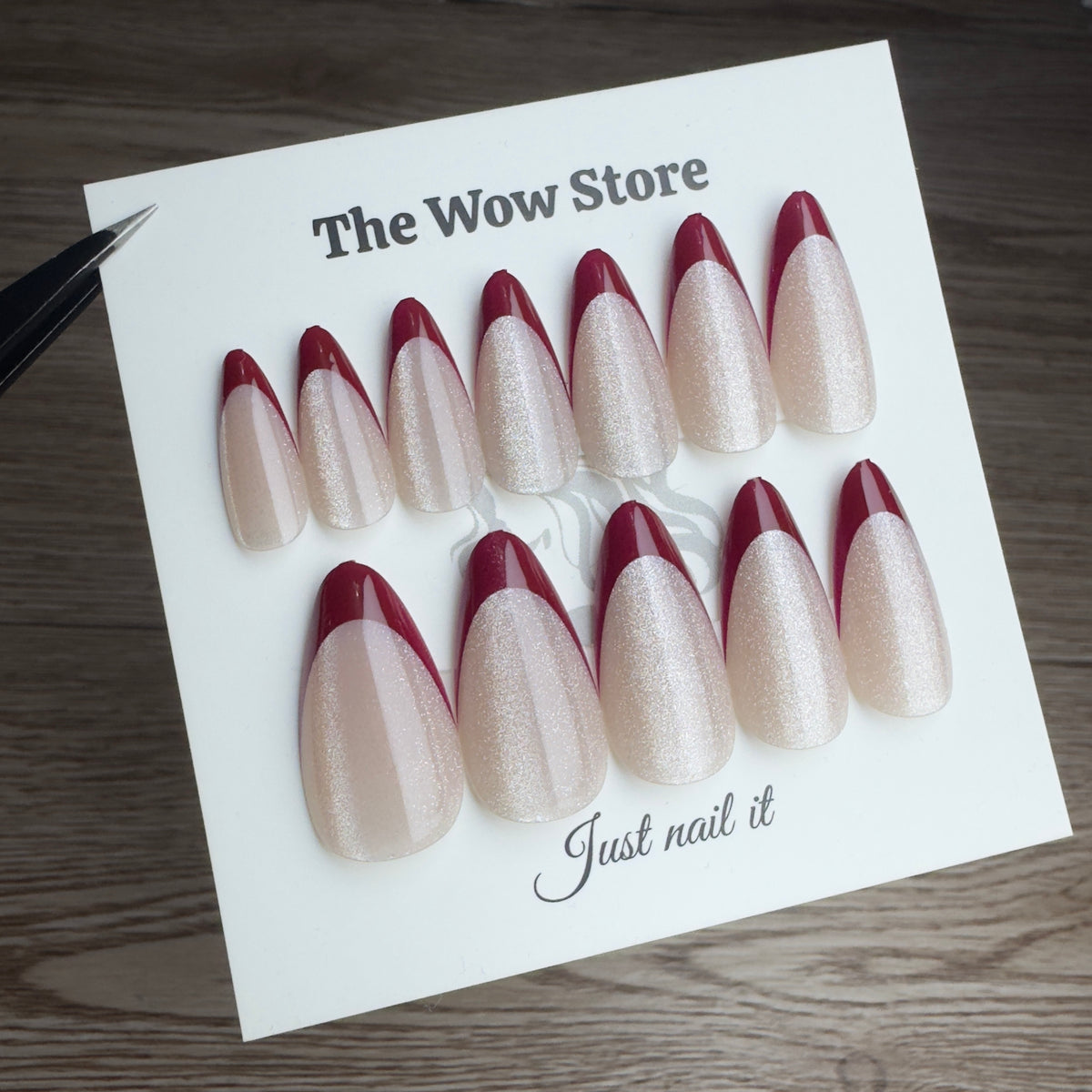 Cherry - 24 nails set