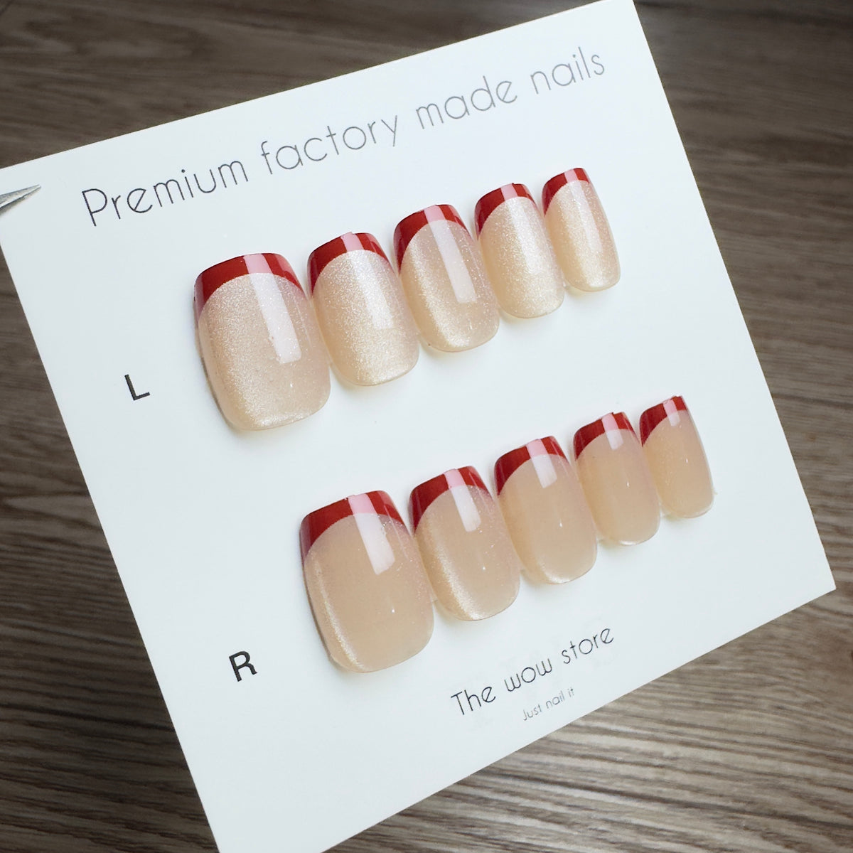 Rose - 24 nails set