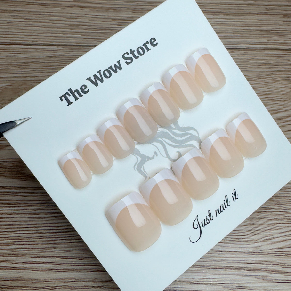 Short square french - 24 nails set
