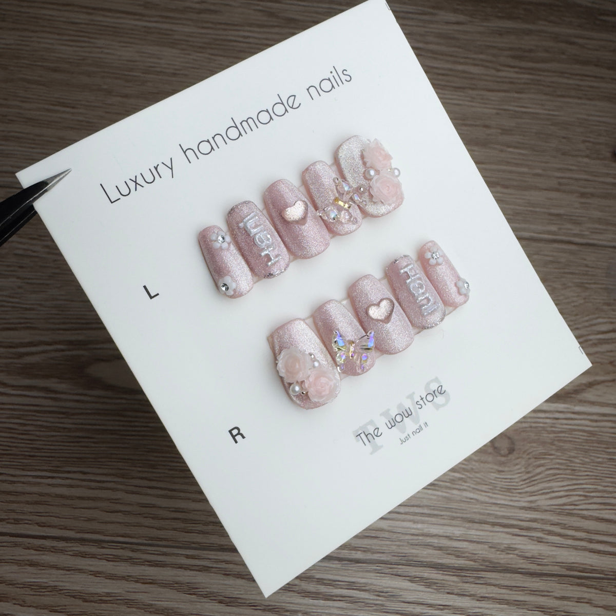 Kids nails with custom name - Handmade