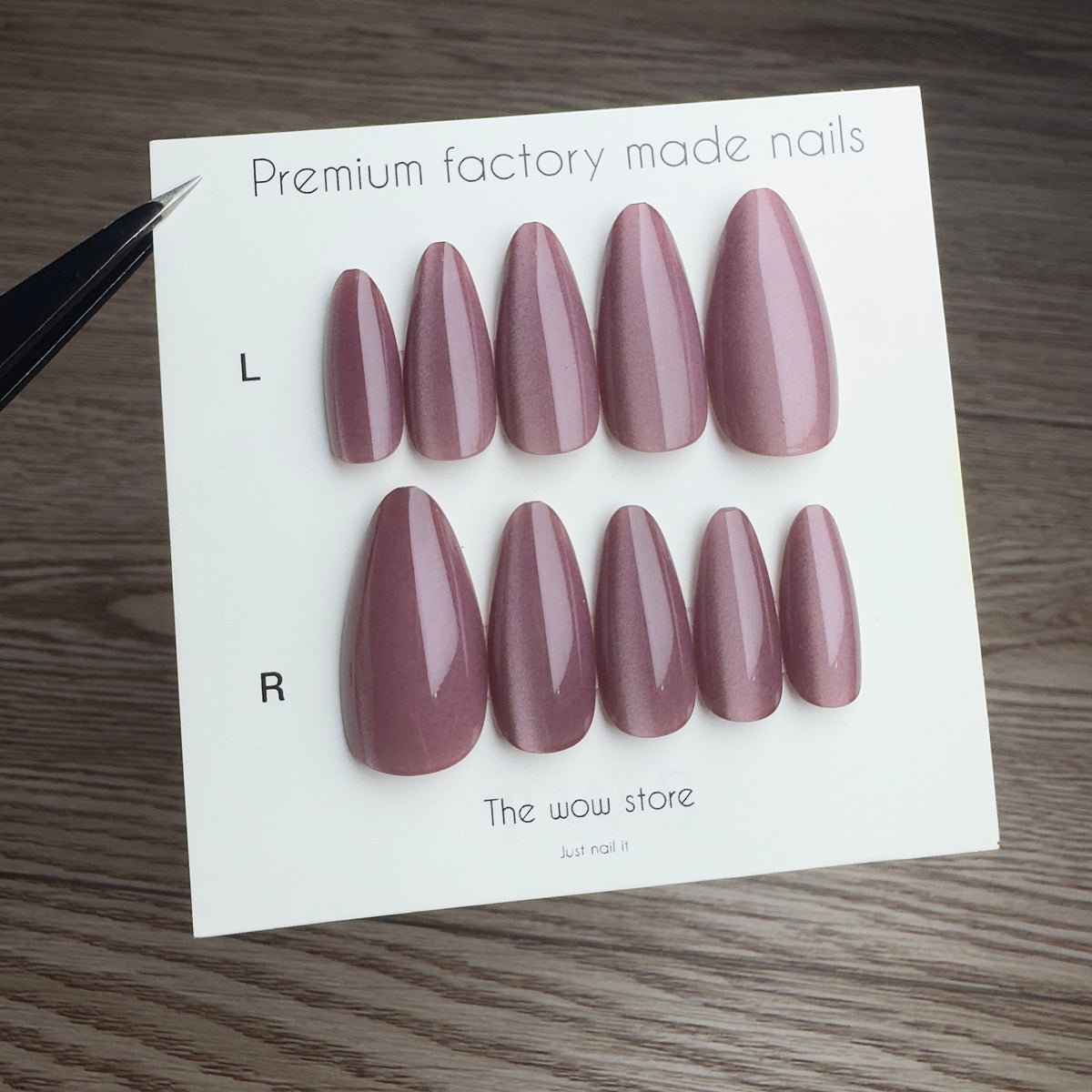 Chocolate brown - 24 nails set
