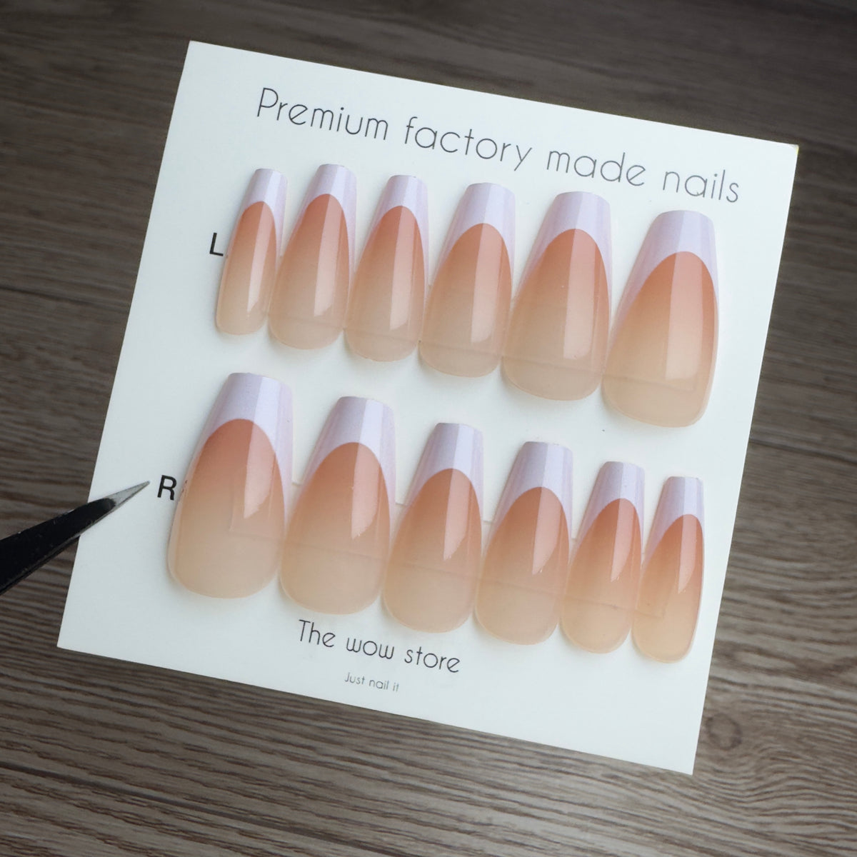 Apricot - 24 nails set