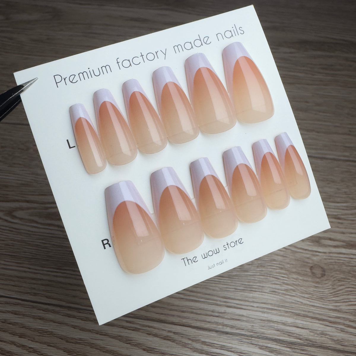 Apricot - 24 nails set