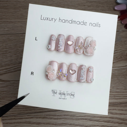 Kids nails with custom name - Handmade