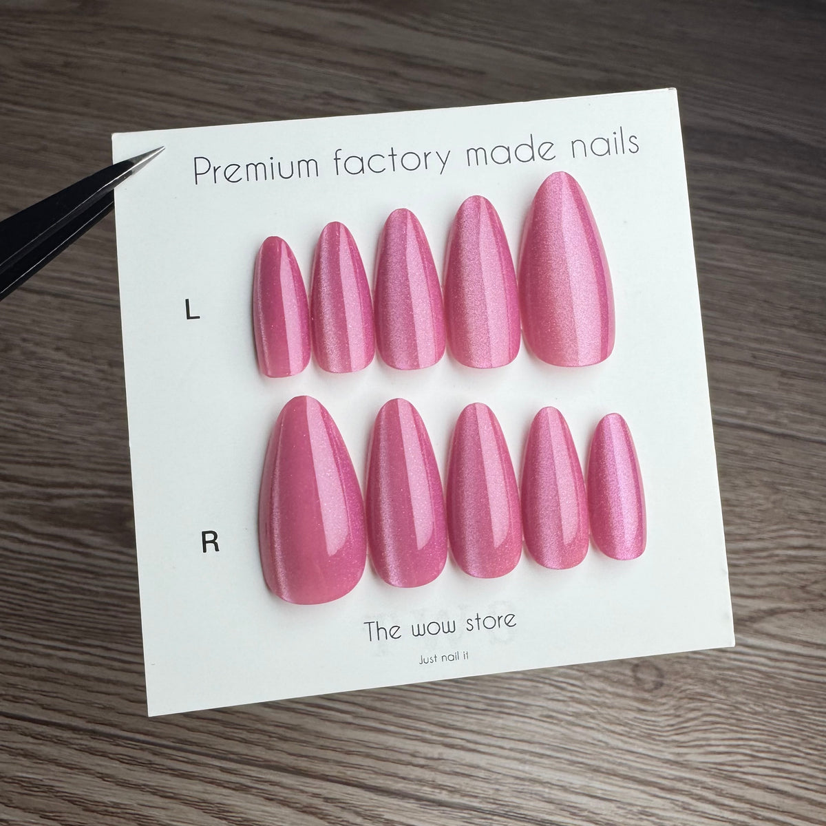 Coral pink - 24 nails set