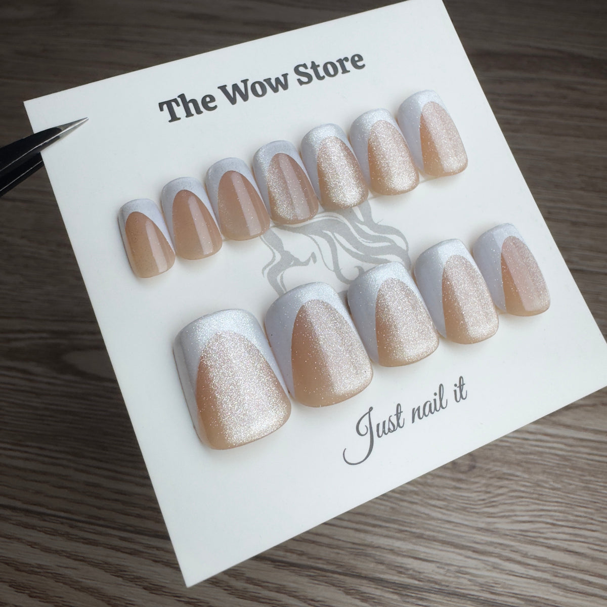 Milk tea - 24 nails set