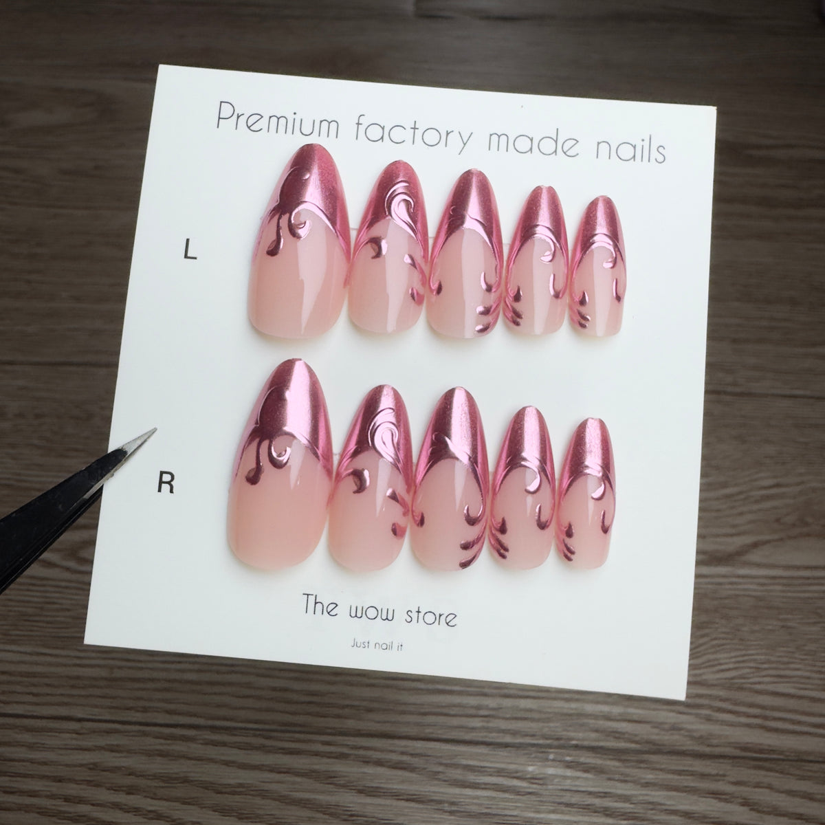 Pink viper - 24 nails set