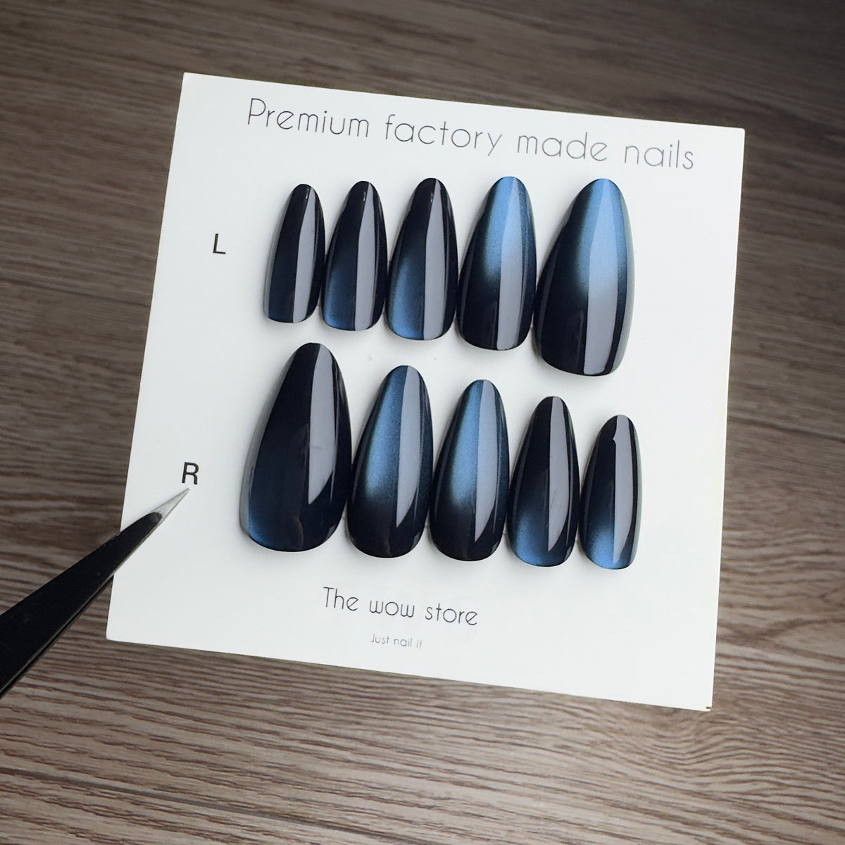 Blue moon - 24 nails set
