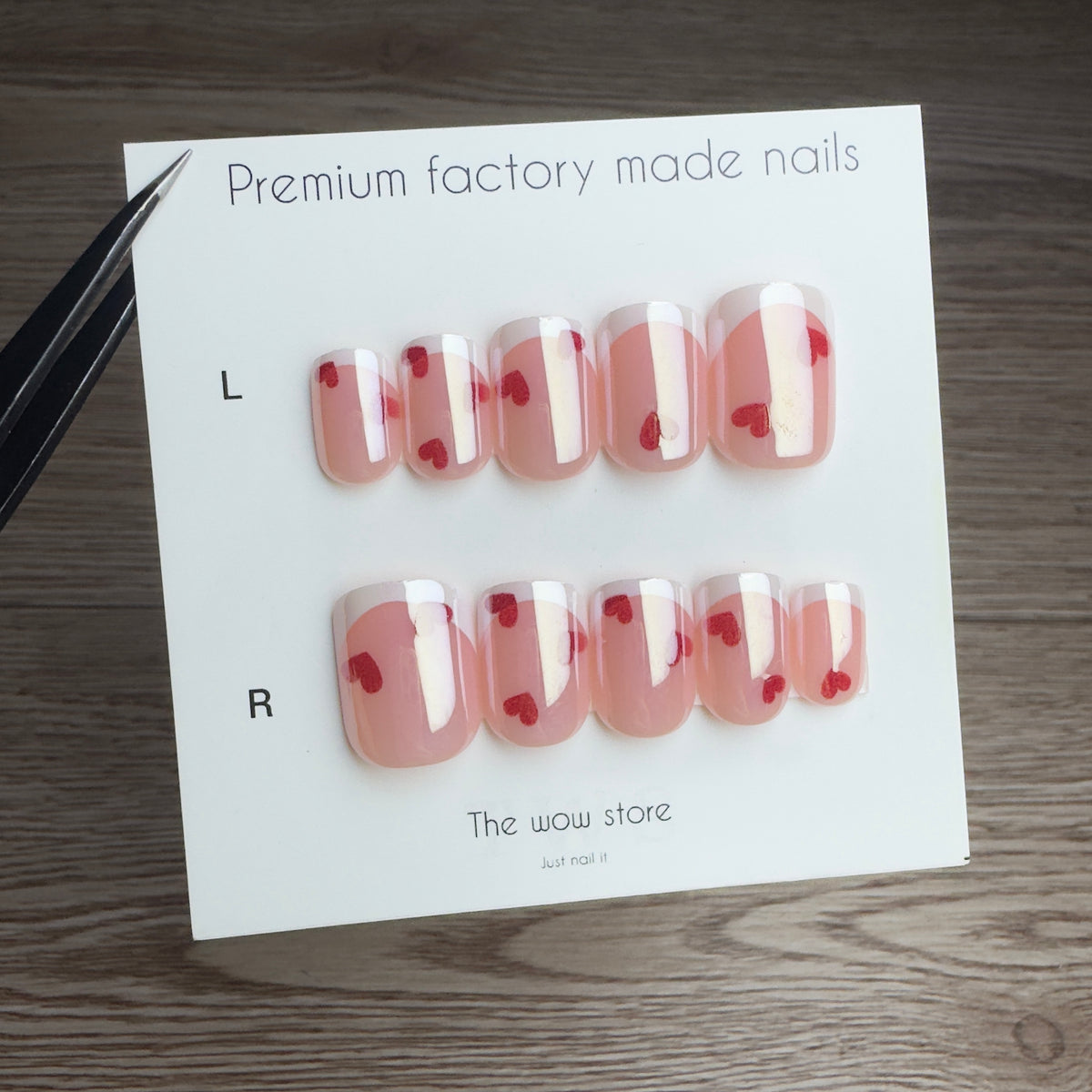 Valentine - 24 nails set