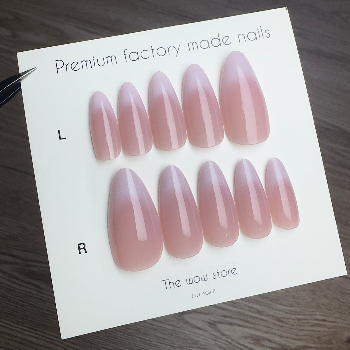 Blended French - 24 nails set