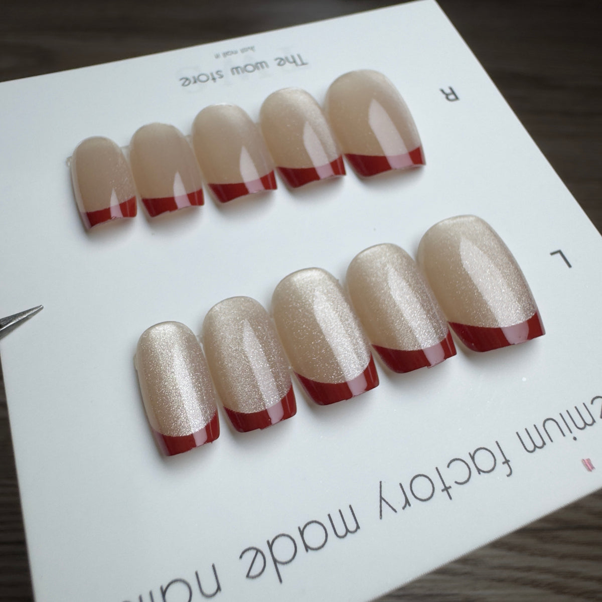 Rose - 24 nails set