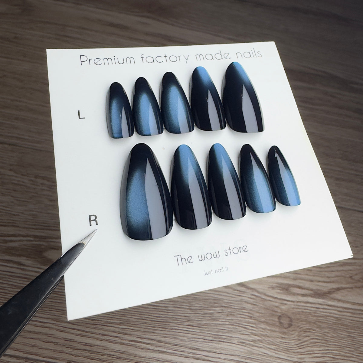 Blue moon - 24 nails set