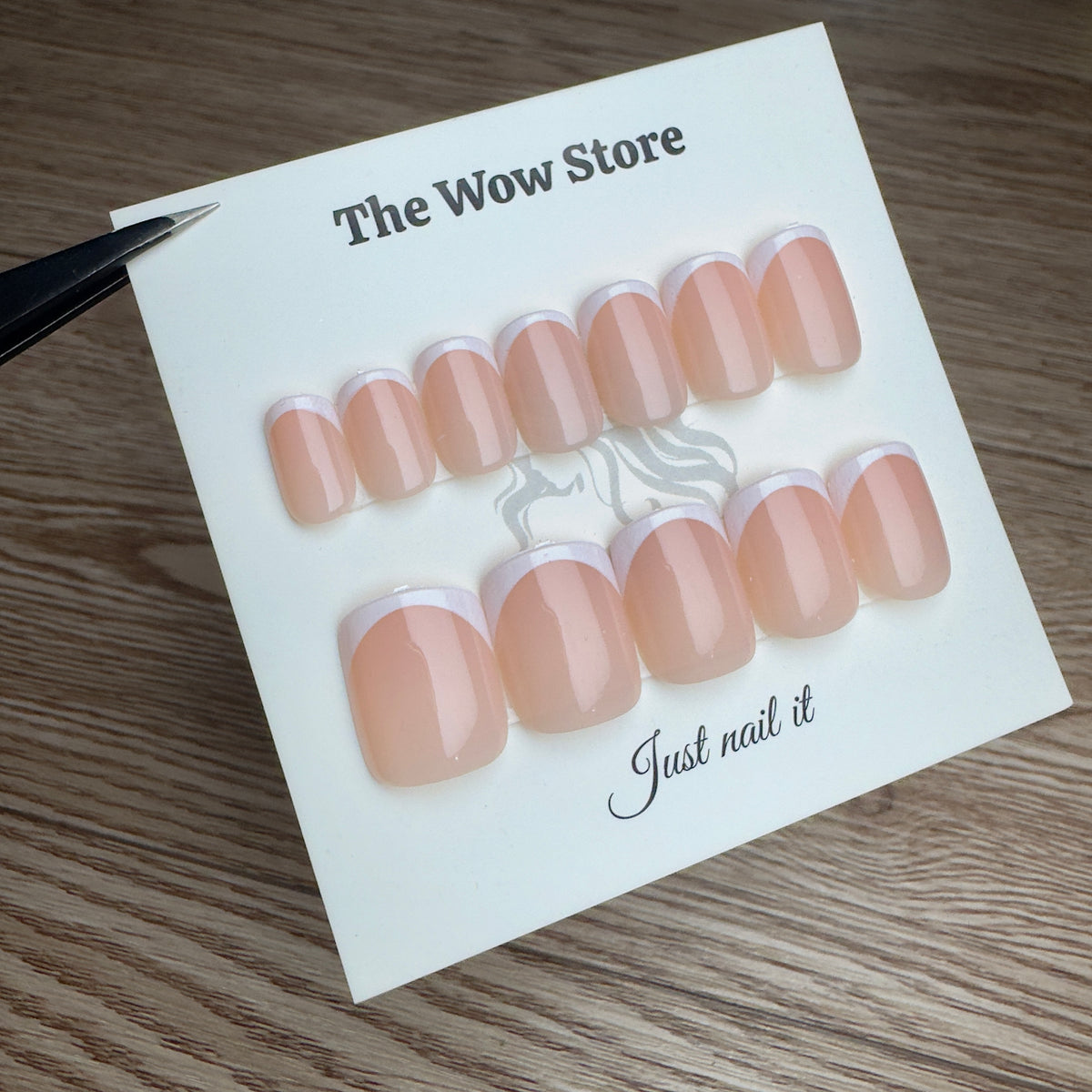 Short square French 2 - 24 nails set