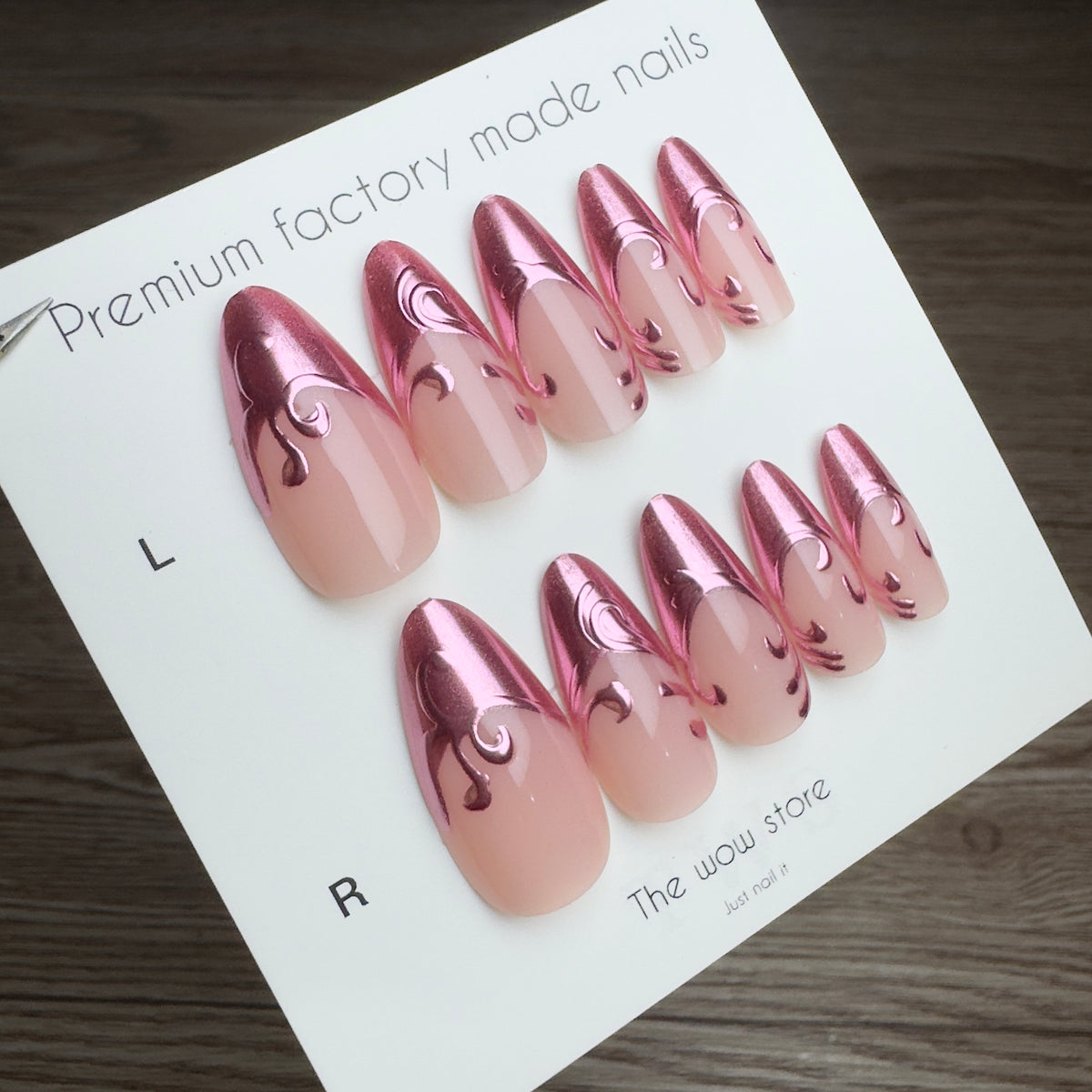 Pink viper - 24 nails set