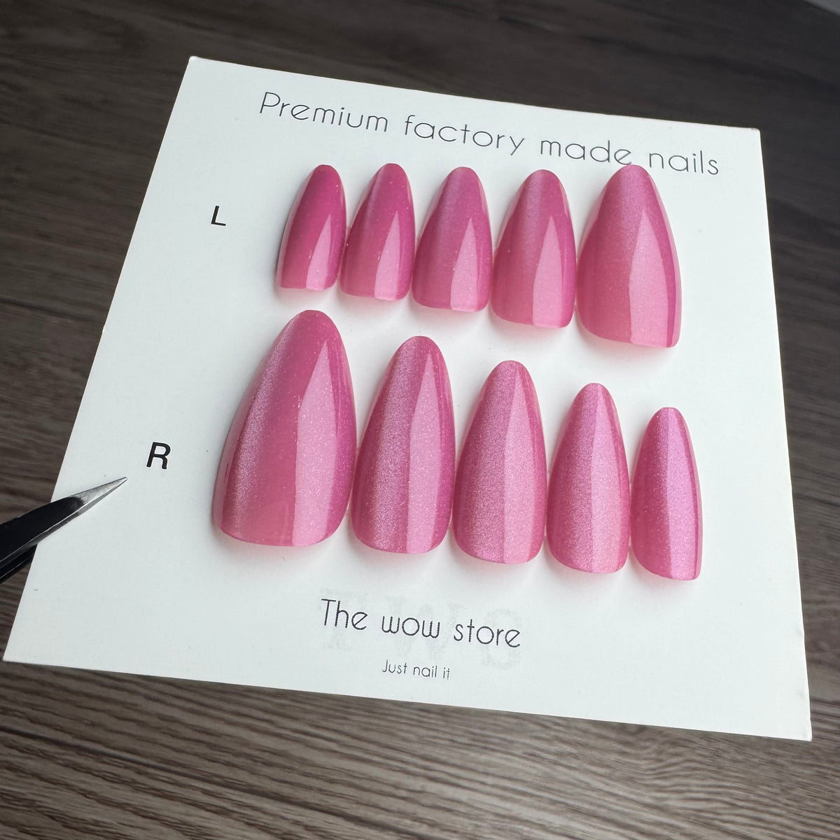 Coral pink - 24 nails set