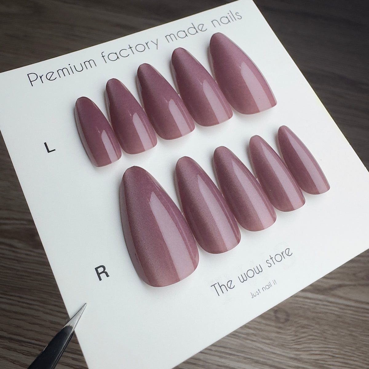 Chocolate brown - 24 nails set