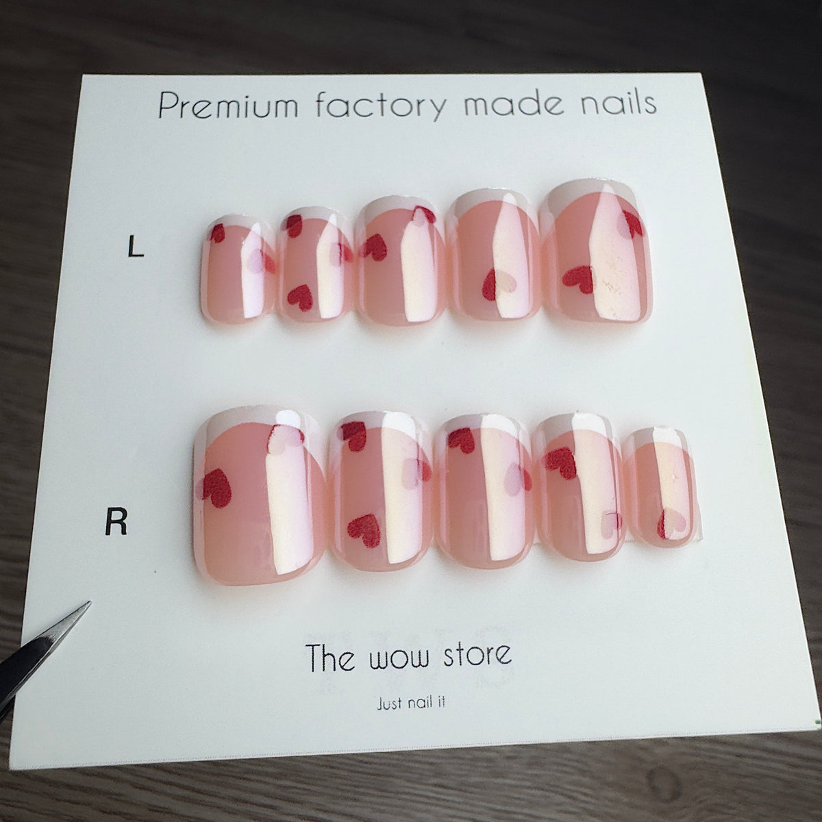 Valentine - 24 nails set