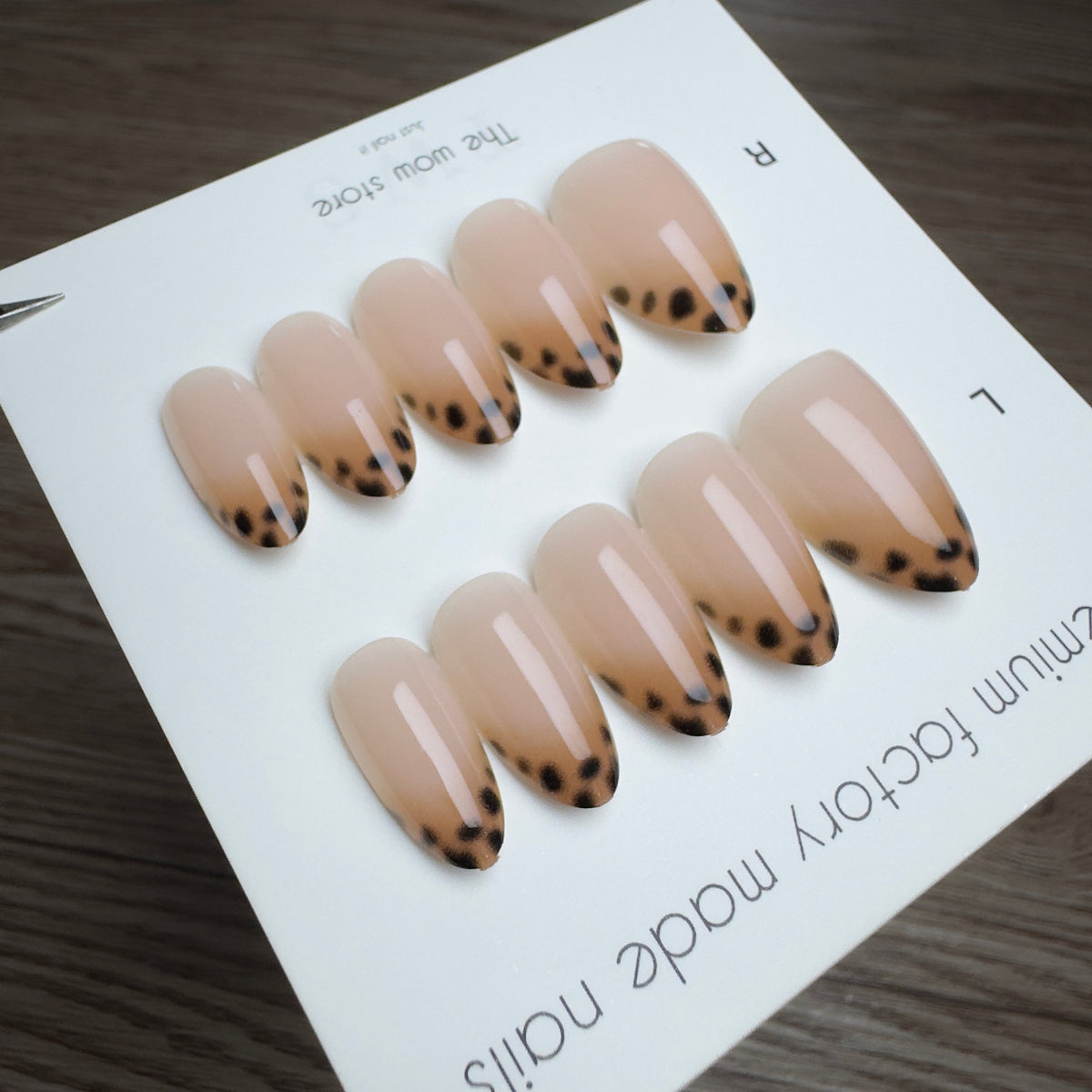 Brown sugar - 24 nails set