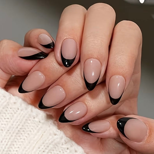 Charcoal vibe - 24 nails set