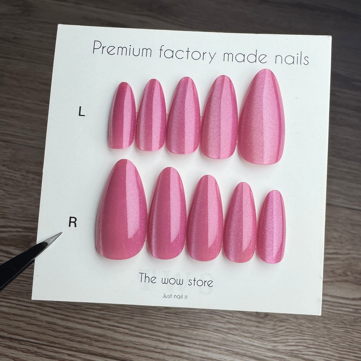 Coral pink - 24 nails set