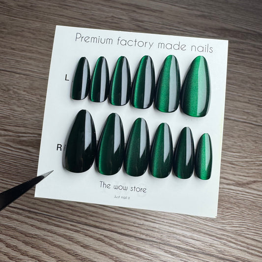 Emerald - 24 nails set