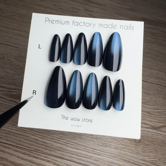 Blue moon - 24 nails set