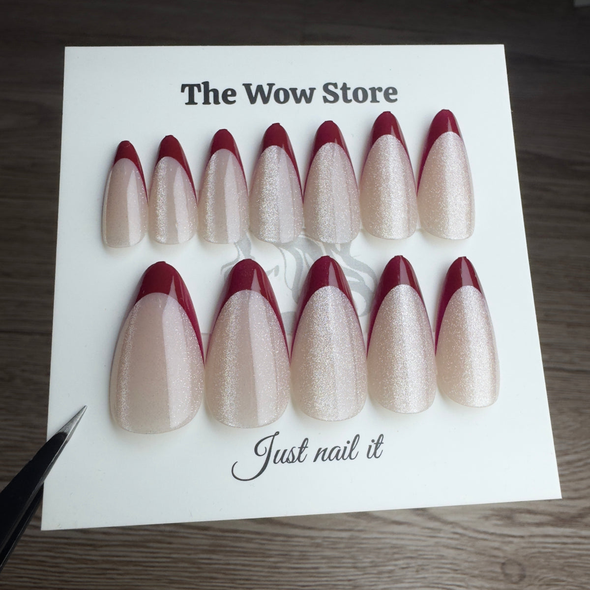 Cherry - 24 nails set