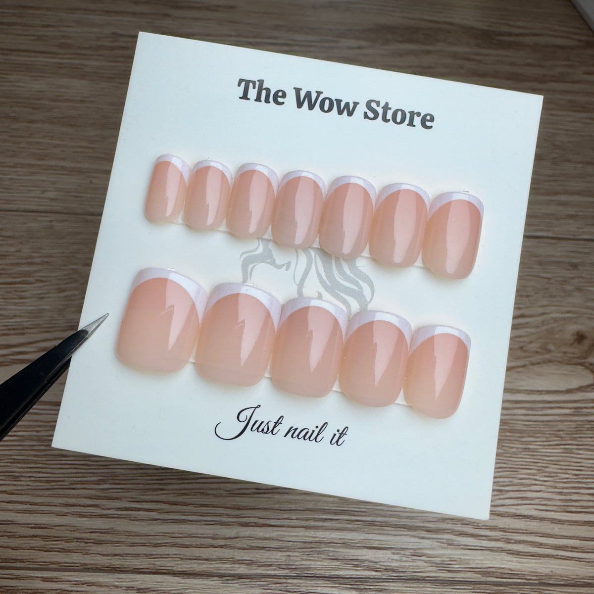 Short square French 2 - 24 nails set