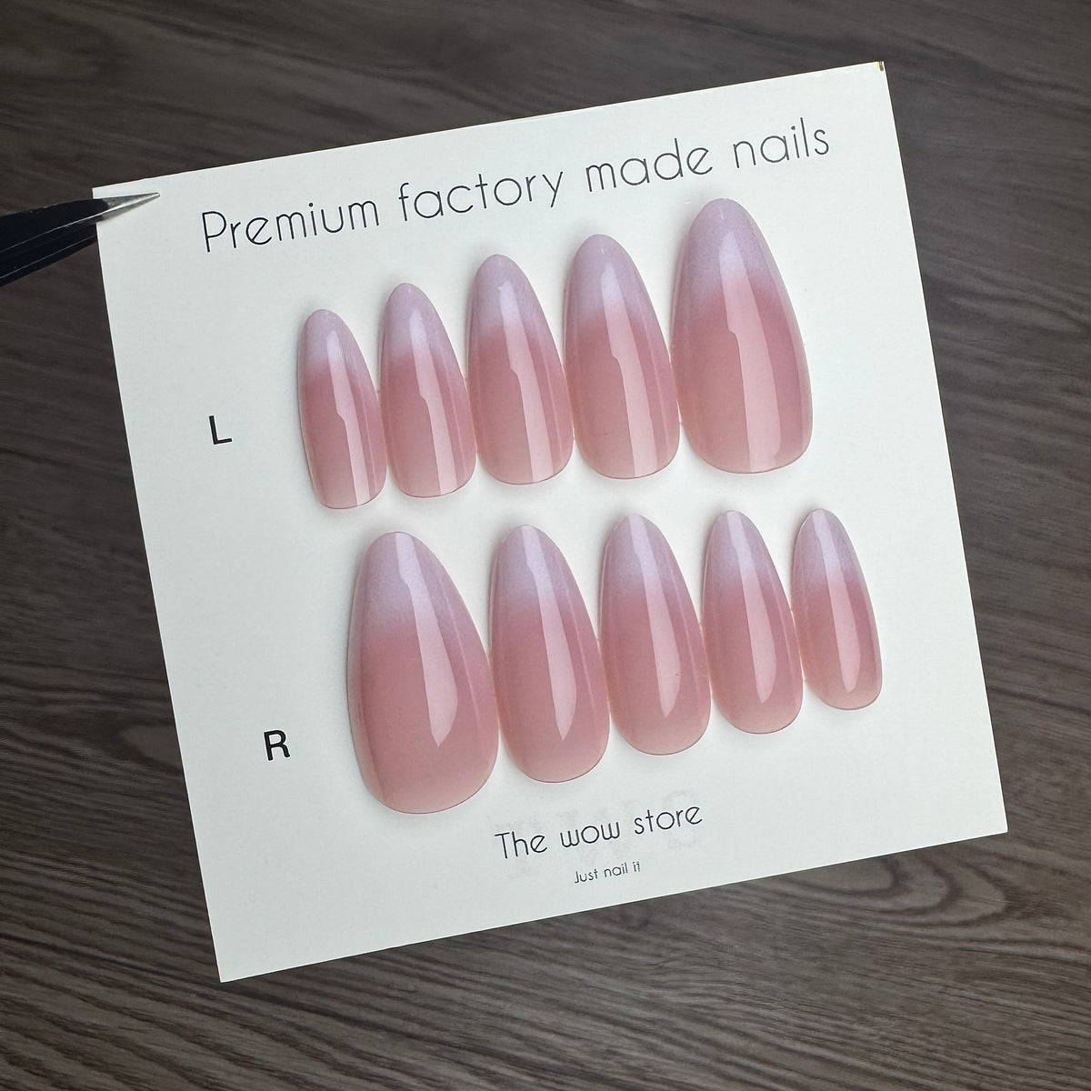 Blended French - 24 nails set