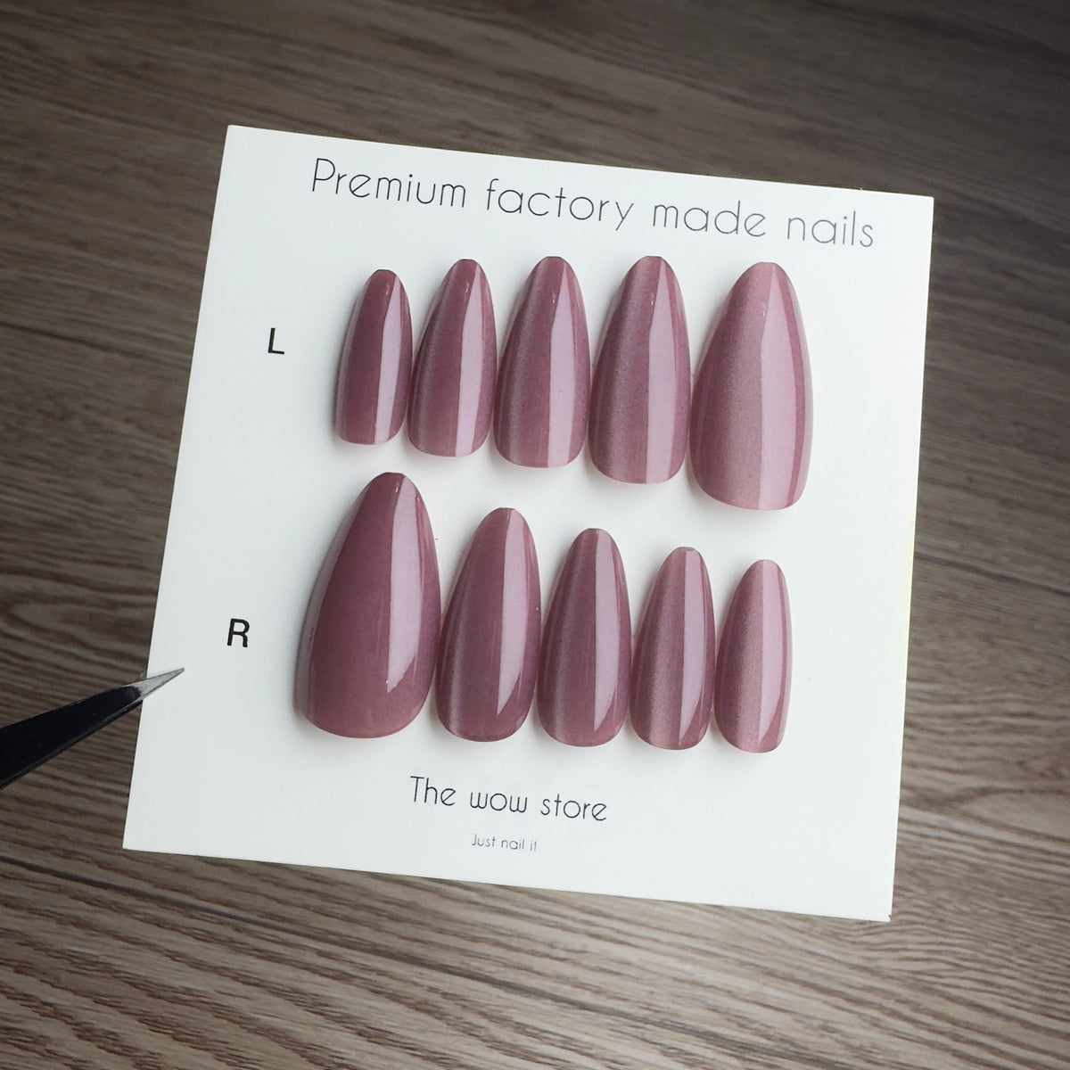 Chocolate brown - 24 nails set