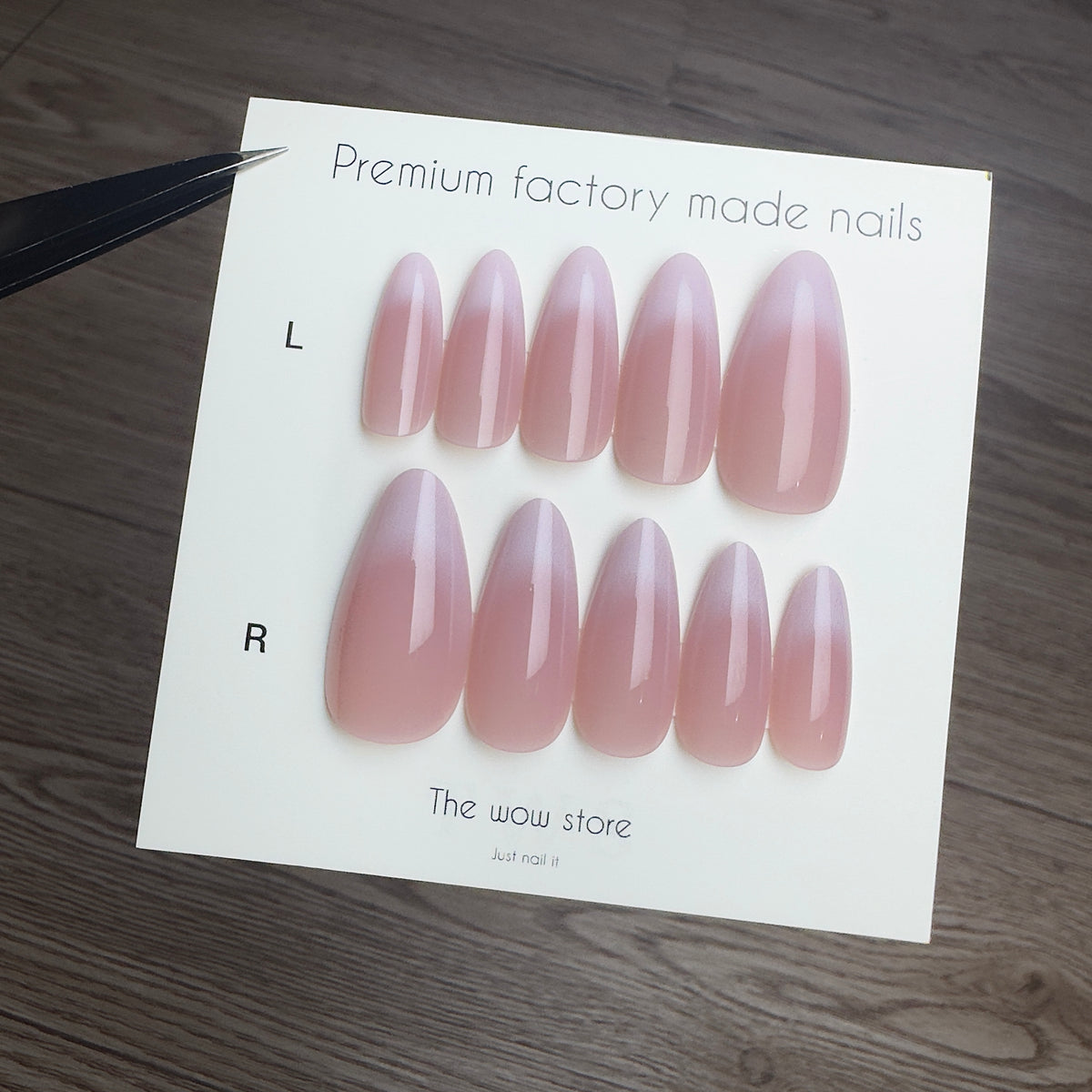 Blended French - 24 nails set