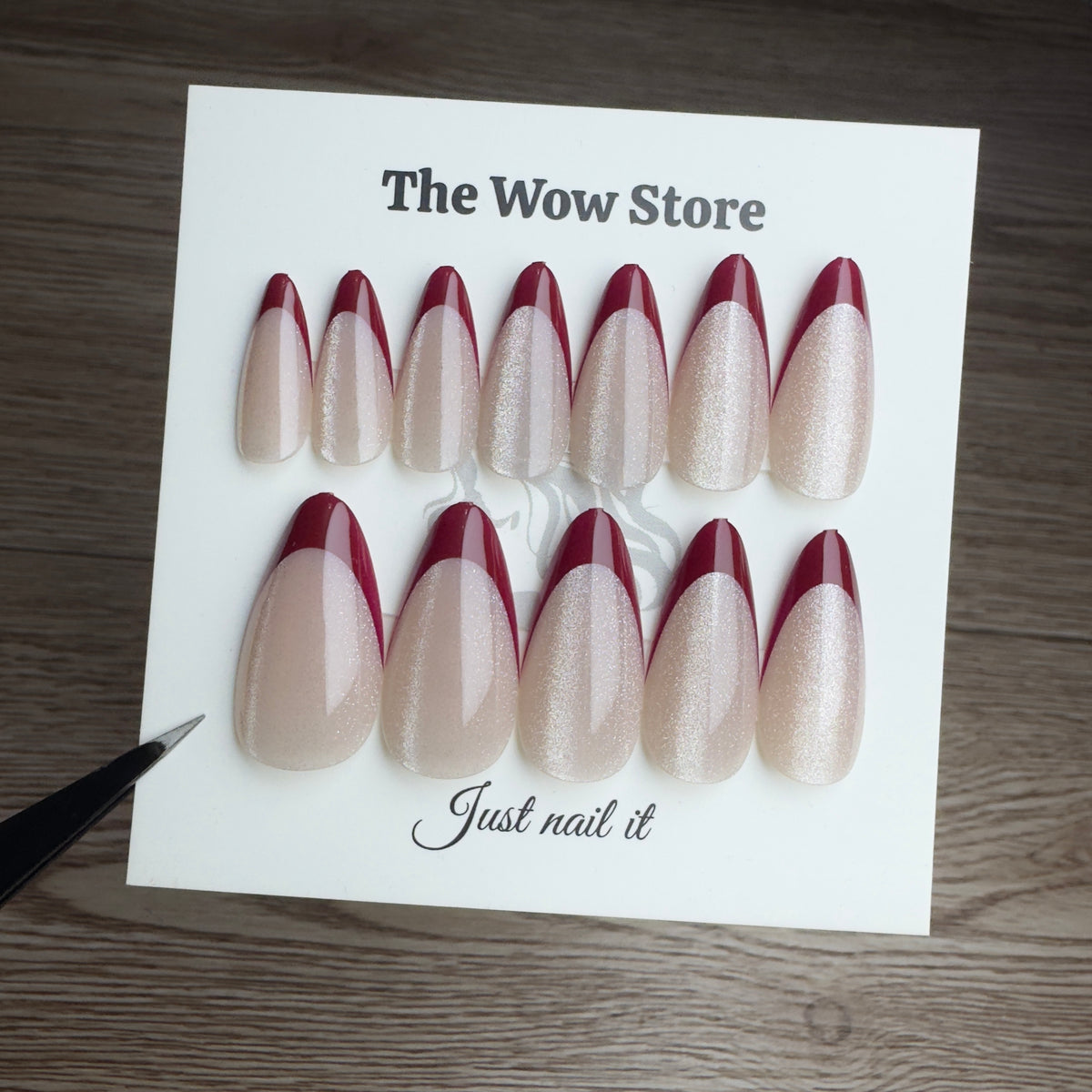 Cherry - 24 nails set