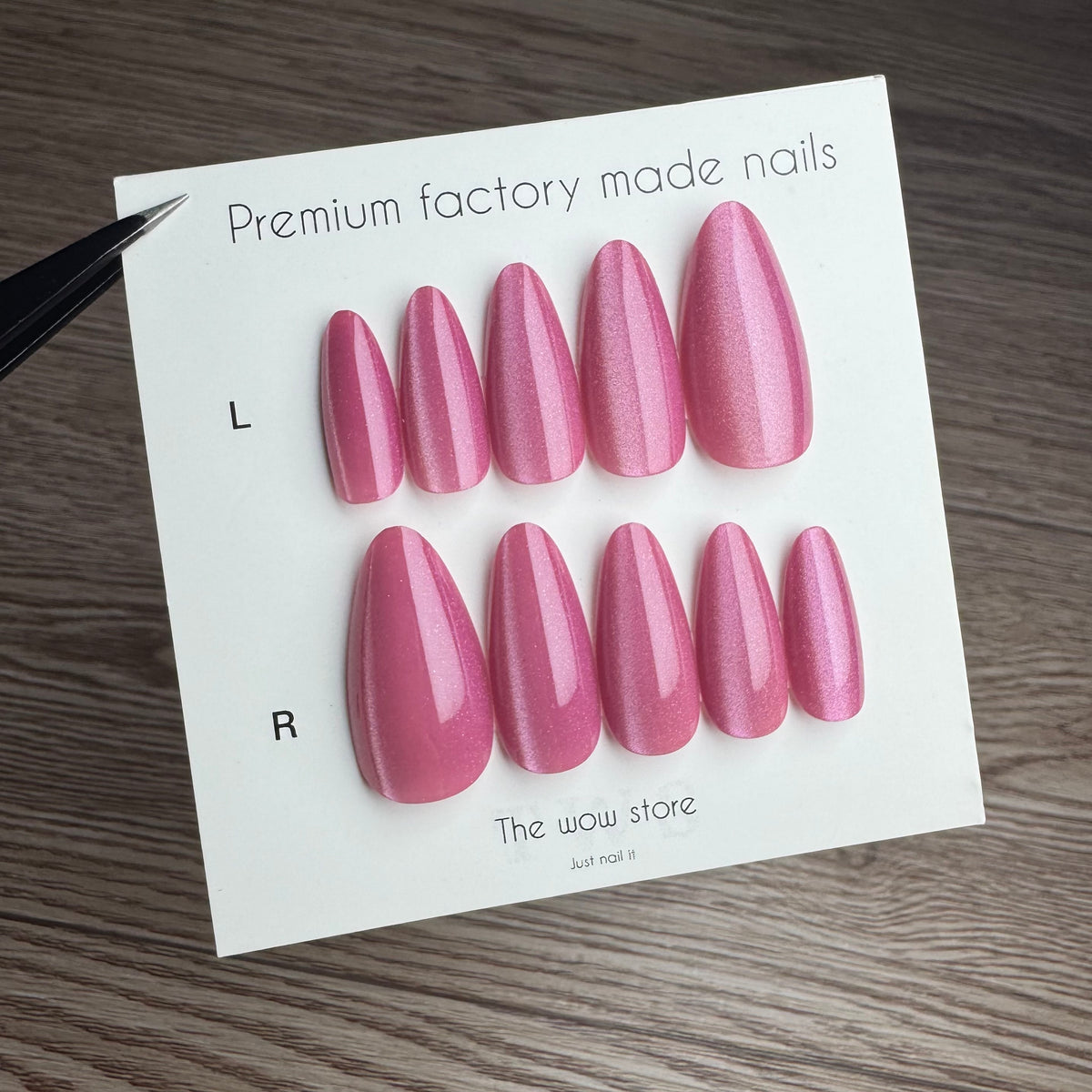 Coral pink - 24 nails set