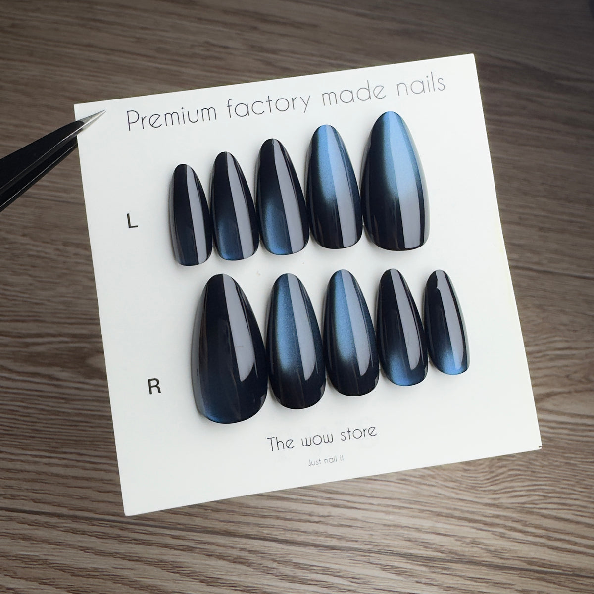 Blue moon - 24 nails set