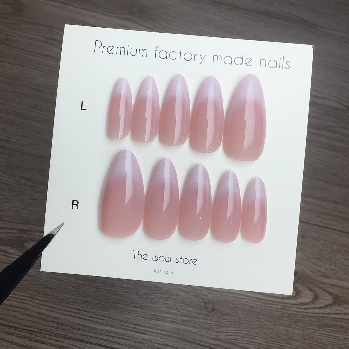 Blended French - 24 nails set