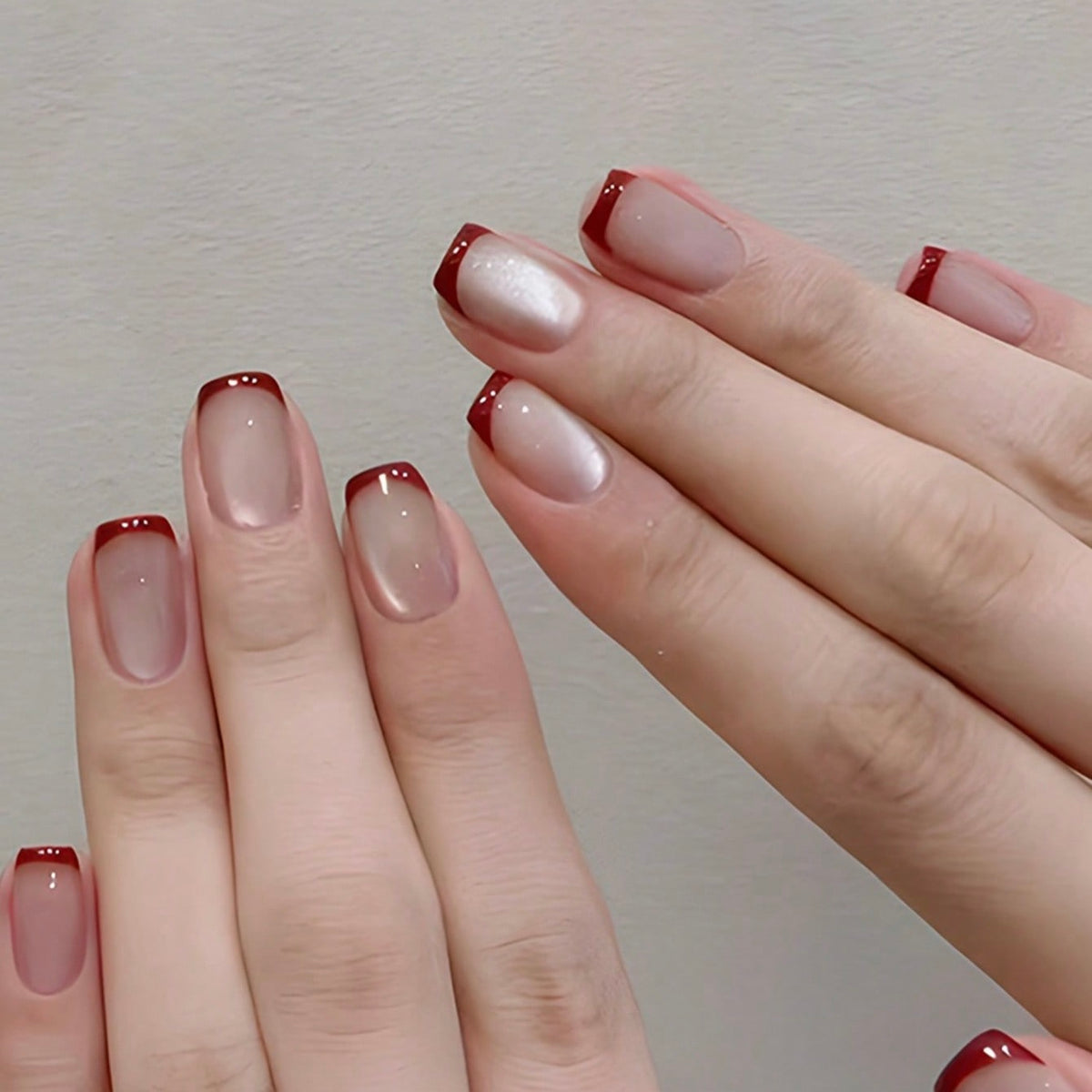Rose - 24 nails set