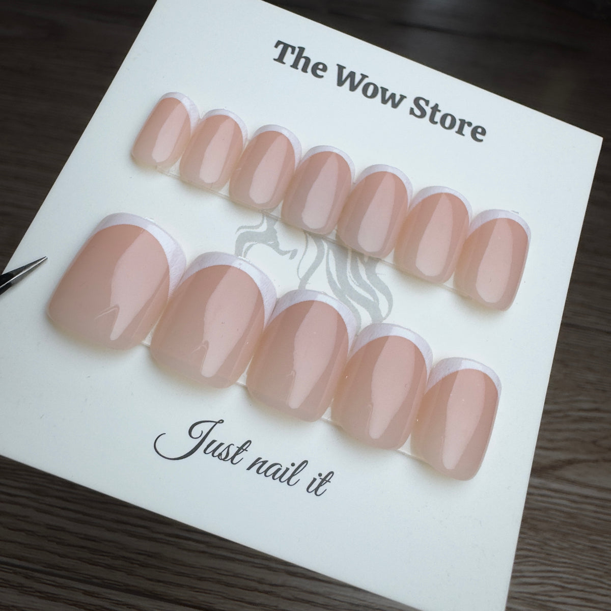 Short square French 2 - 24 nails set
