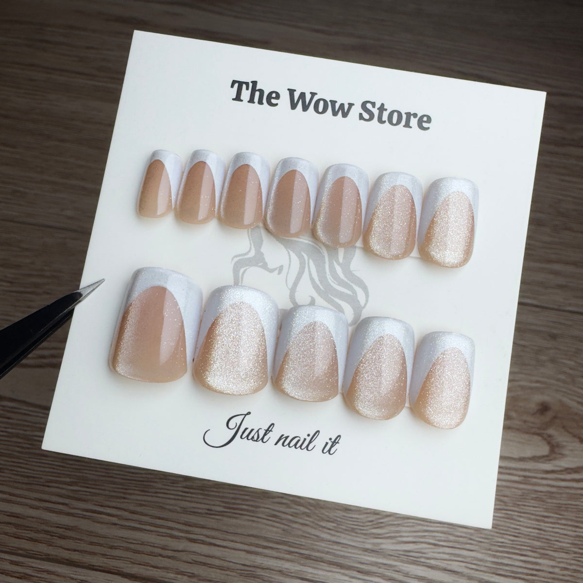 Milk tea - 24 nails set