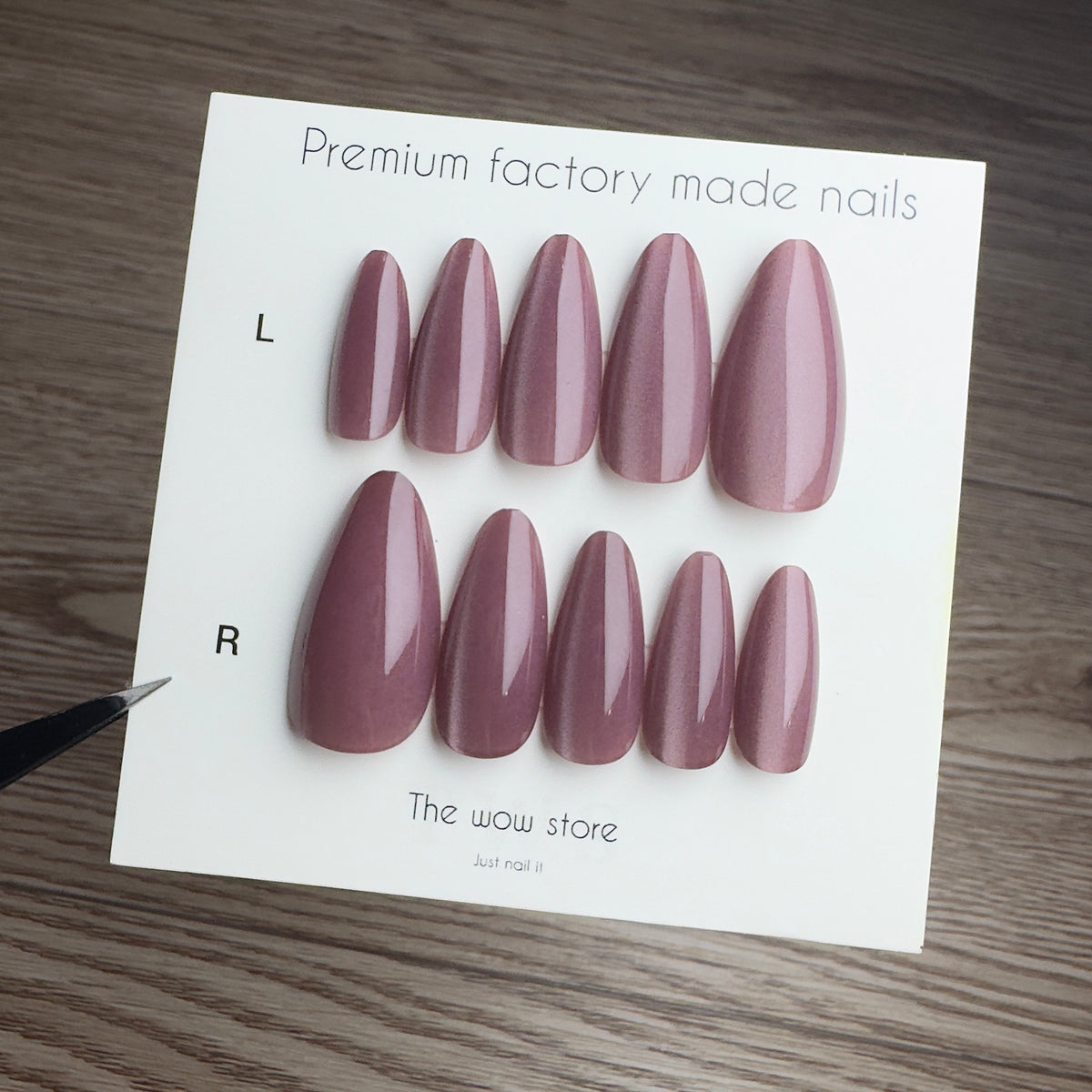 Chocolate brown - 24 nails set