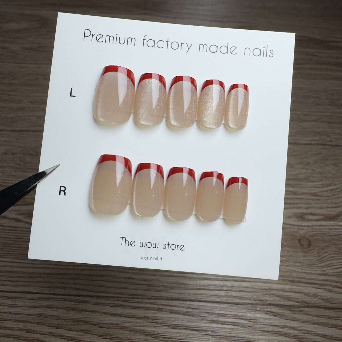 Rose - 24 nails set