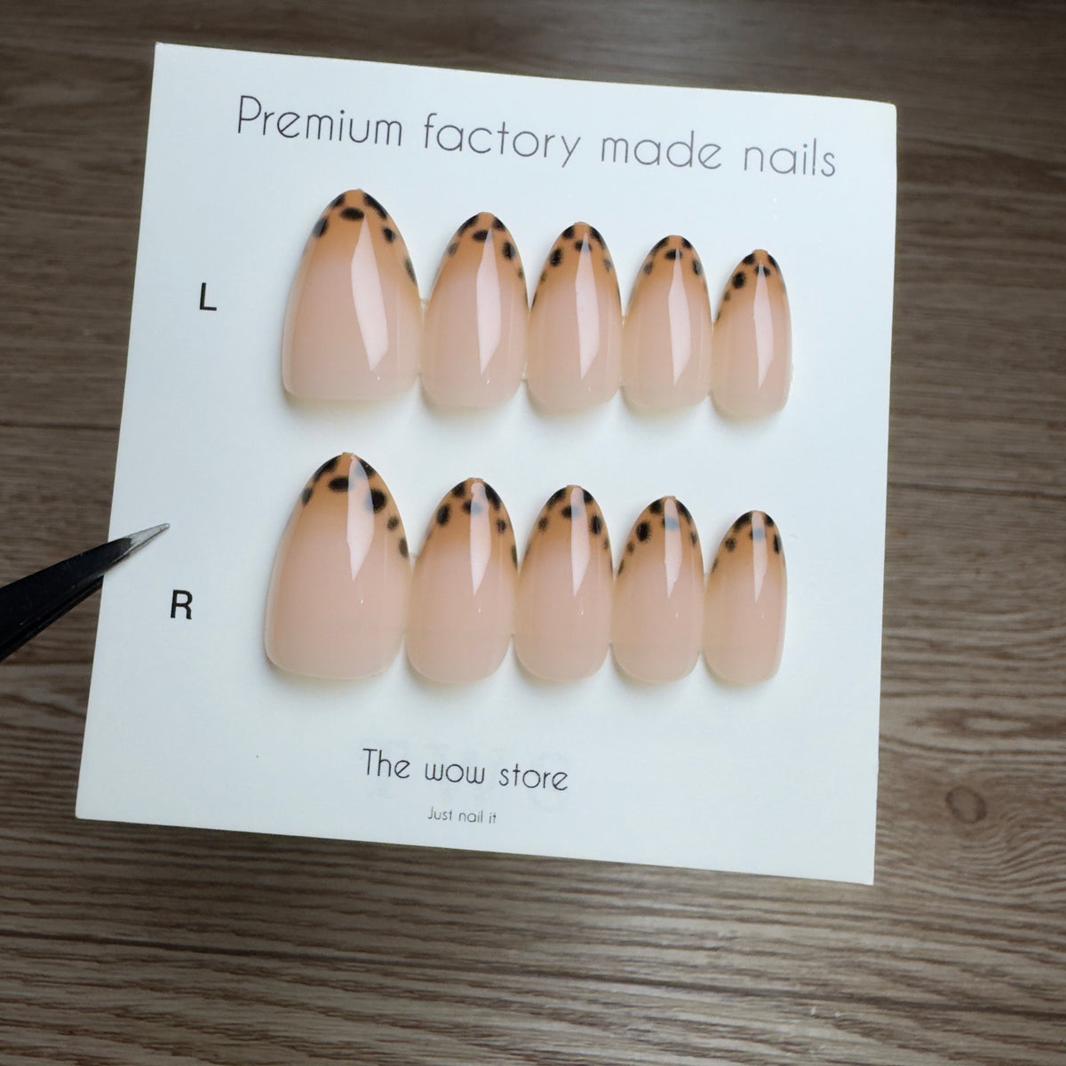 Brown sugar - 24 nails set
