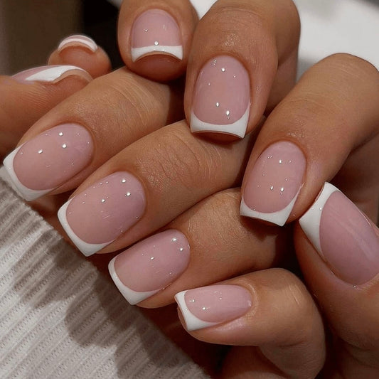 Short square French 2 - 24 nails set