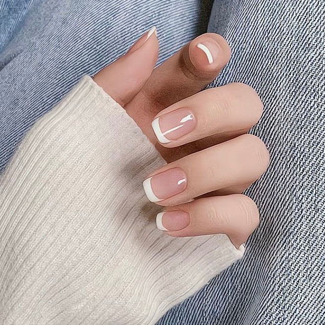 Short square french - 24 nails set