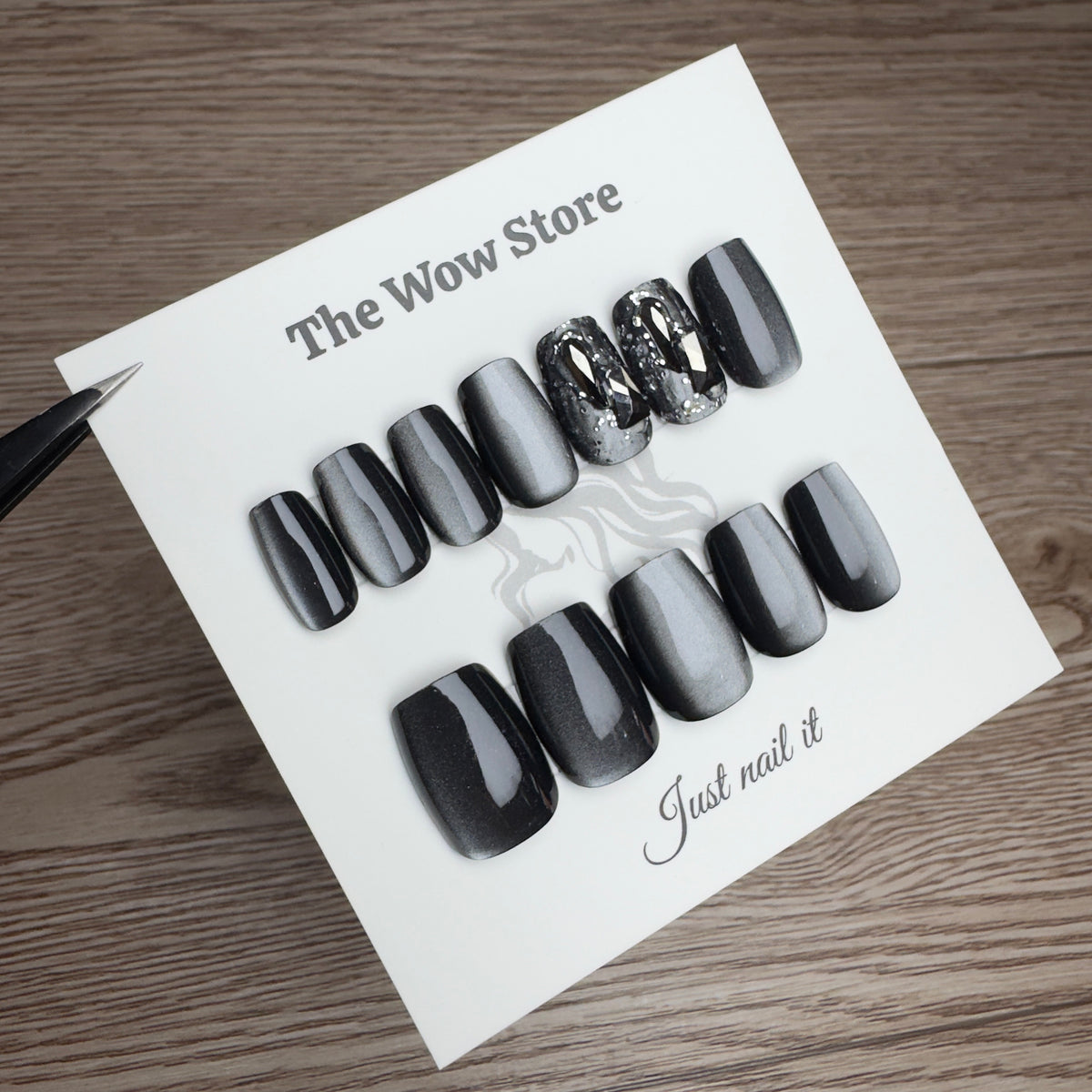 Black magic - 24 nails set