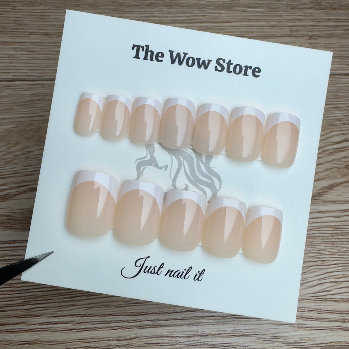 Short square french - 24 nails set