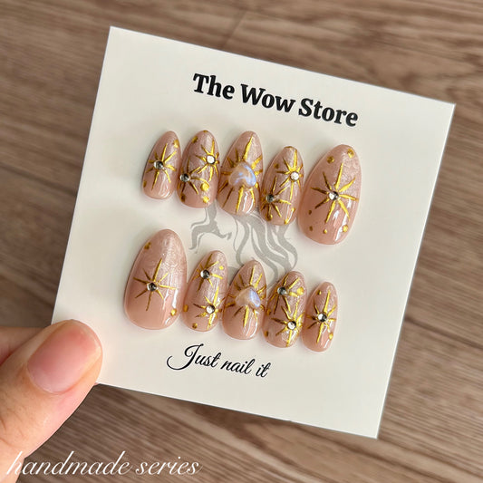 Gold flame - Handmade